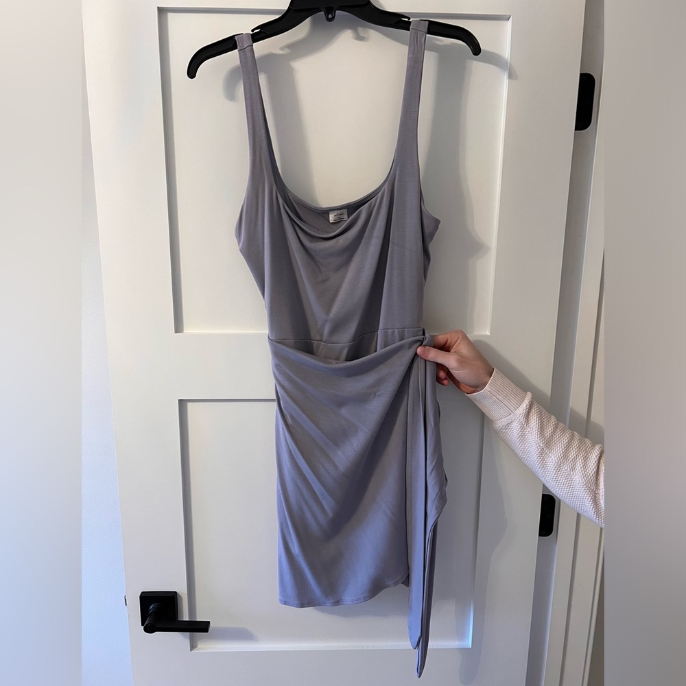 Aritzia Gray Draped Dress - 2X
